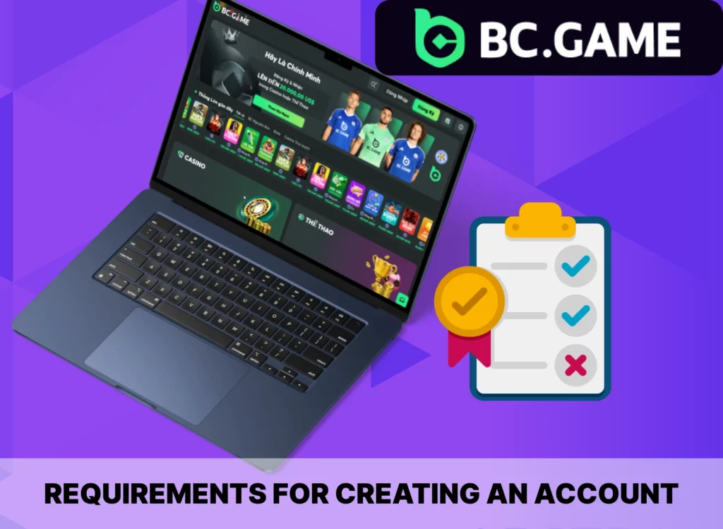 BC Game Nigeria requirements